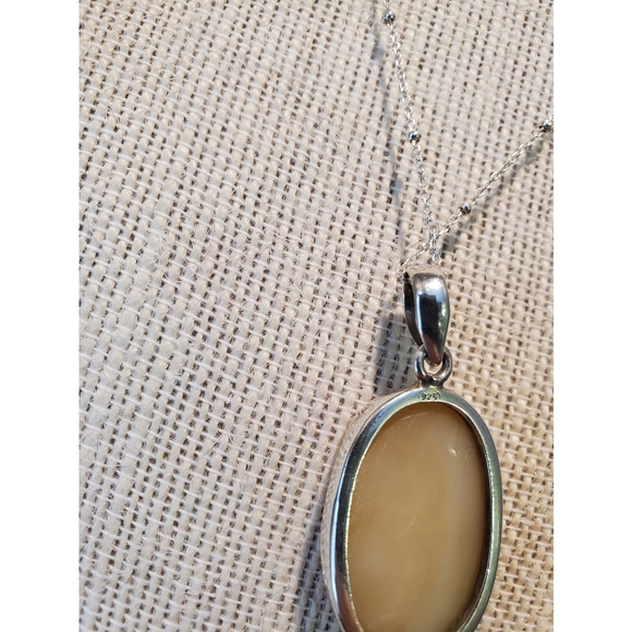 Sterling Silver 925 Large Druzy Pendant - Picture 6 of 7